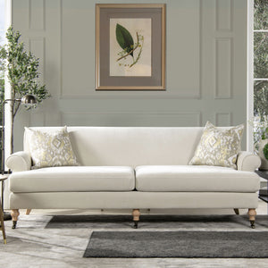 Alana Lawson - Two Cushion Tightback Sofa - French Beige