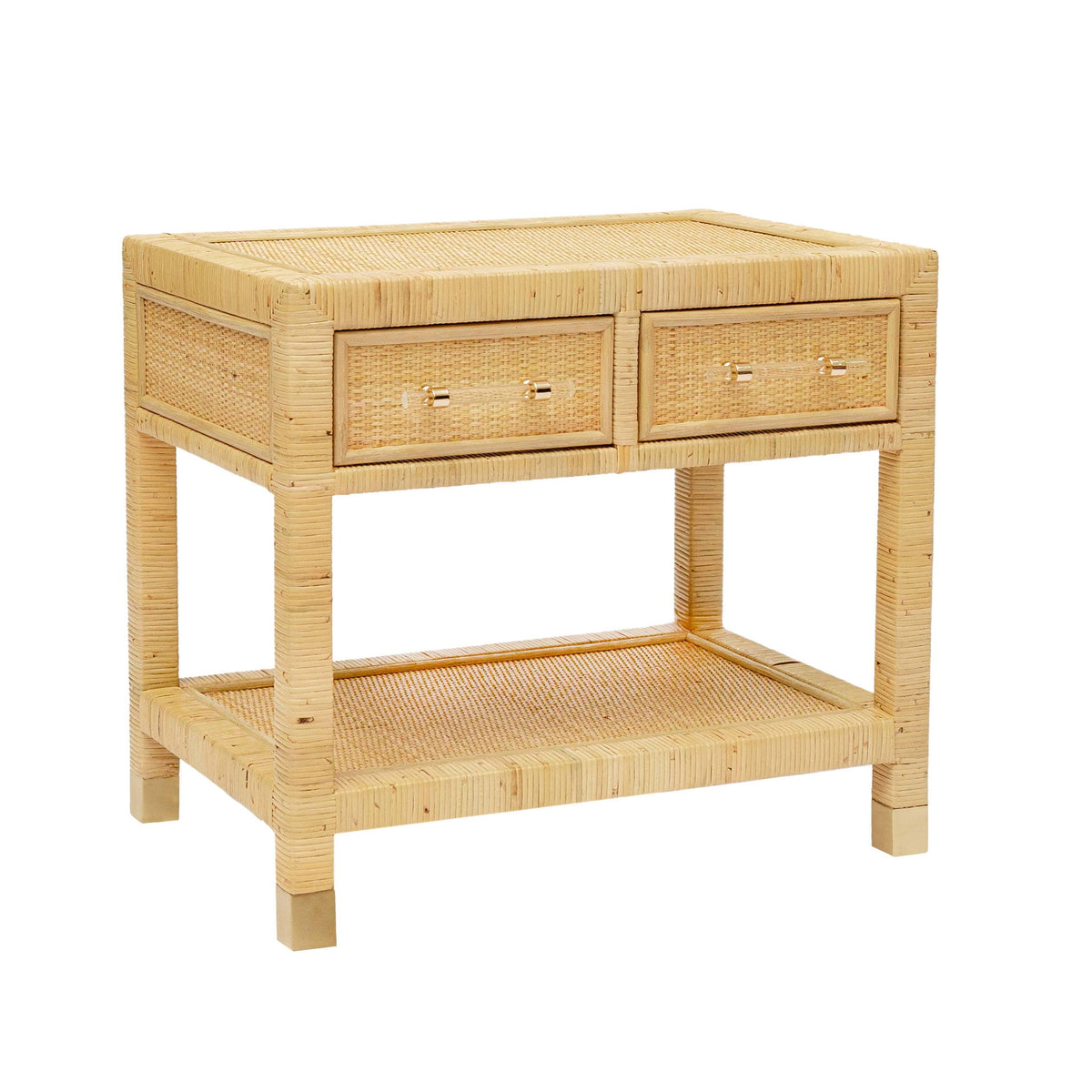 Amara - Rattan Nightstand - Natural - R&R Furniture Gallery (Fountain Valley, CA)