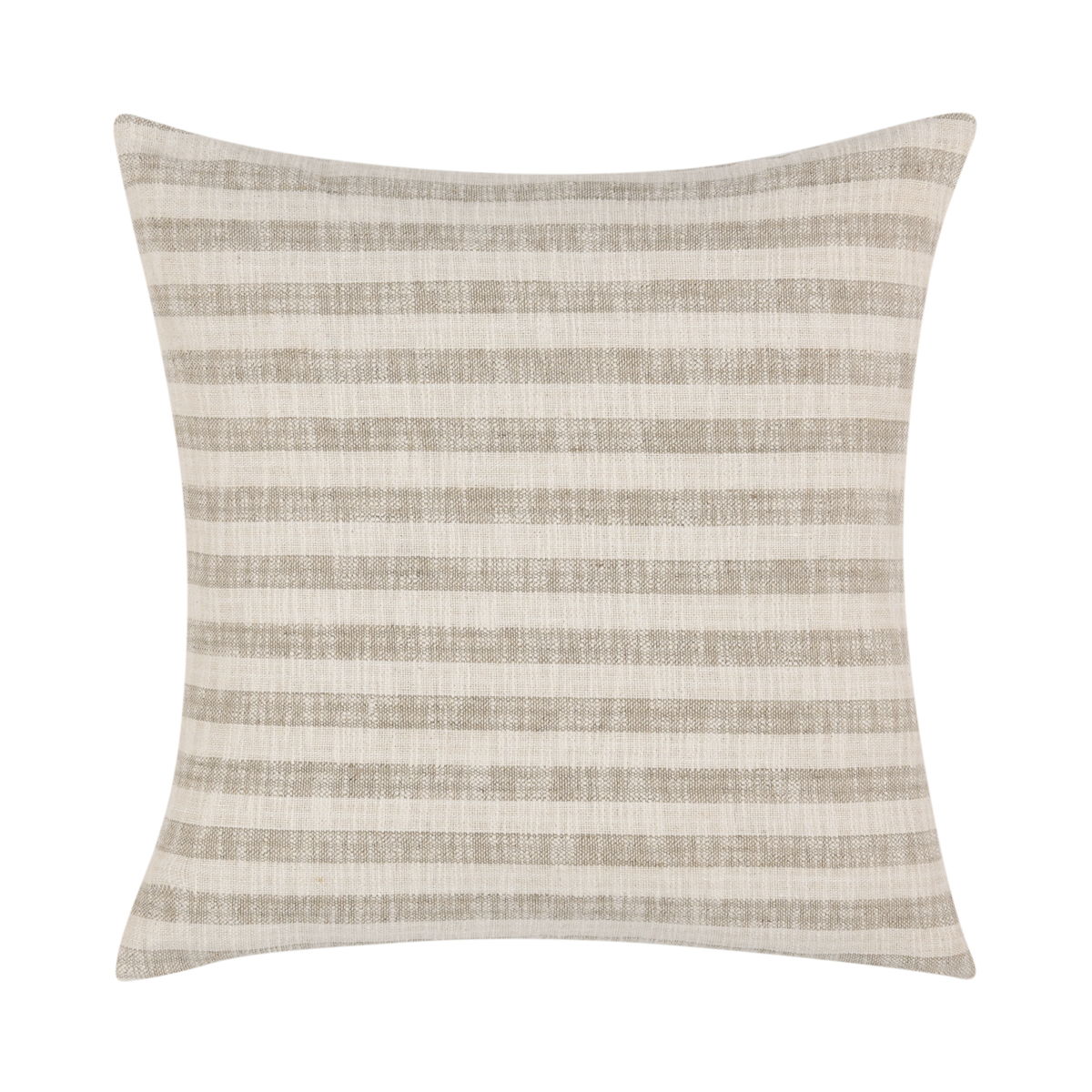 Villa Linna 24-inch ivory and natural accent pillow with textured design