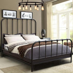 Mateo Rust Brown Powder Coat Metal Eastern King Bed