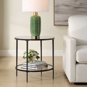 Accent End Table - Satin Black