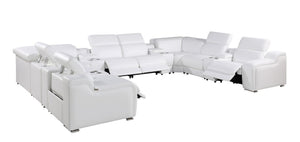 1116 - 12-Piece U-Shaped Sectional Sofa In With 4 Power Recliners & Power Headrests