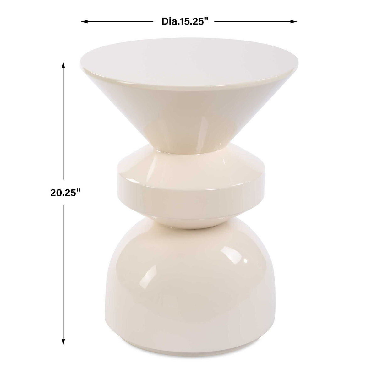 Lyford - Modern Accent Table - White