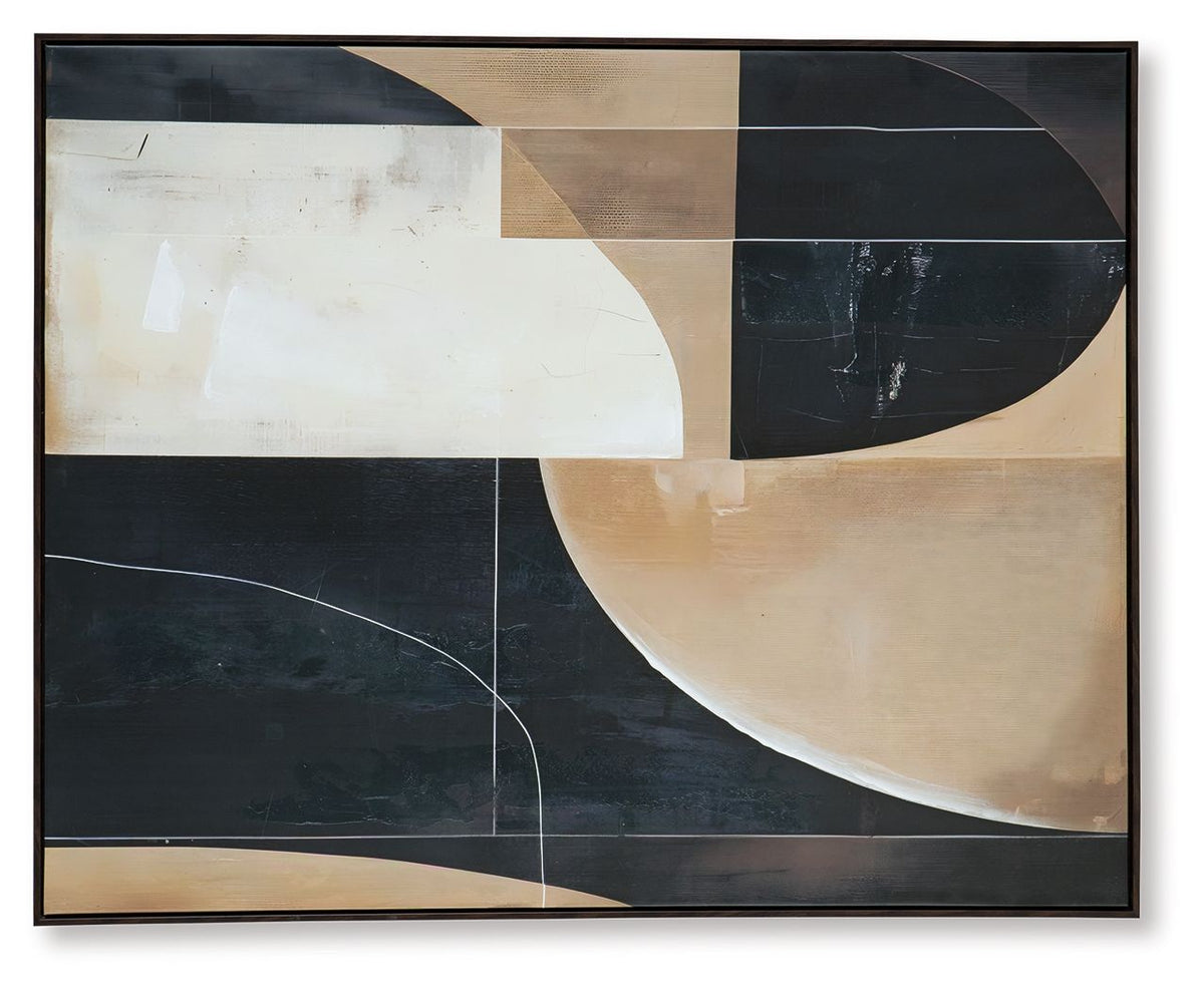 Ewanford - Wall Art - Black / Brown / Tan - R&R Furniture Gallery (Fountain Valley, CA)