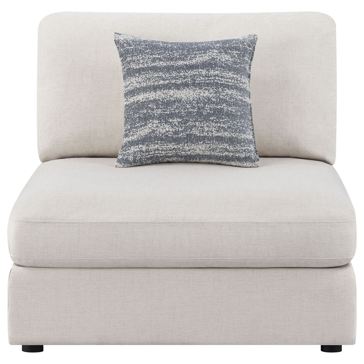 Duncan- Armless Chair With Removable Cushions