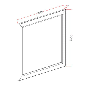 Harry - Mirror, Large Scale Design For Bedroom - Brown