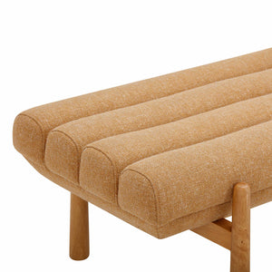 Julianna - Heavy Linen Bench - Sunflower Yellow - R&R Furniture Gallery (Fountain Valley, CA)