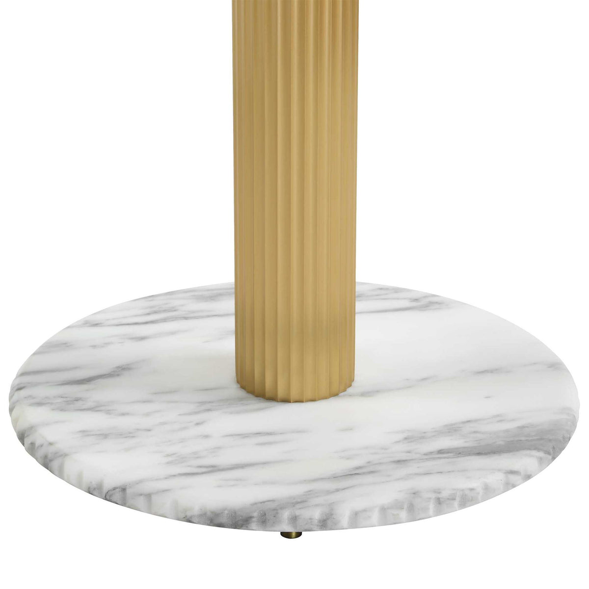 In a Pinch - Accent Table - Brass / White