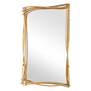 Curved Branches - Mirror - Gold