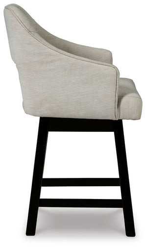 Tallenger - Upholstered Swivel Barstool (Set of 2) - R&R Furniture Gallery (Fountain Valley, CA)