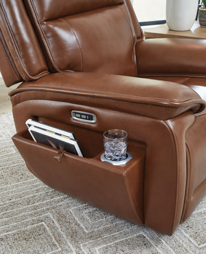 Healy Pier - Power Recliner / Adj Headrest - Chocolate - R&R Furniture Gallery (Fountain Valley, CA)