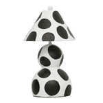 Lerici - Papier Mache Table Lamp - Black And White - R&R Furniture Gallery (Fountain Valley, CA)