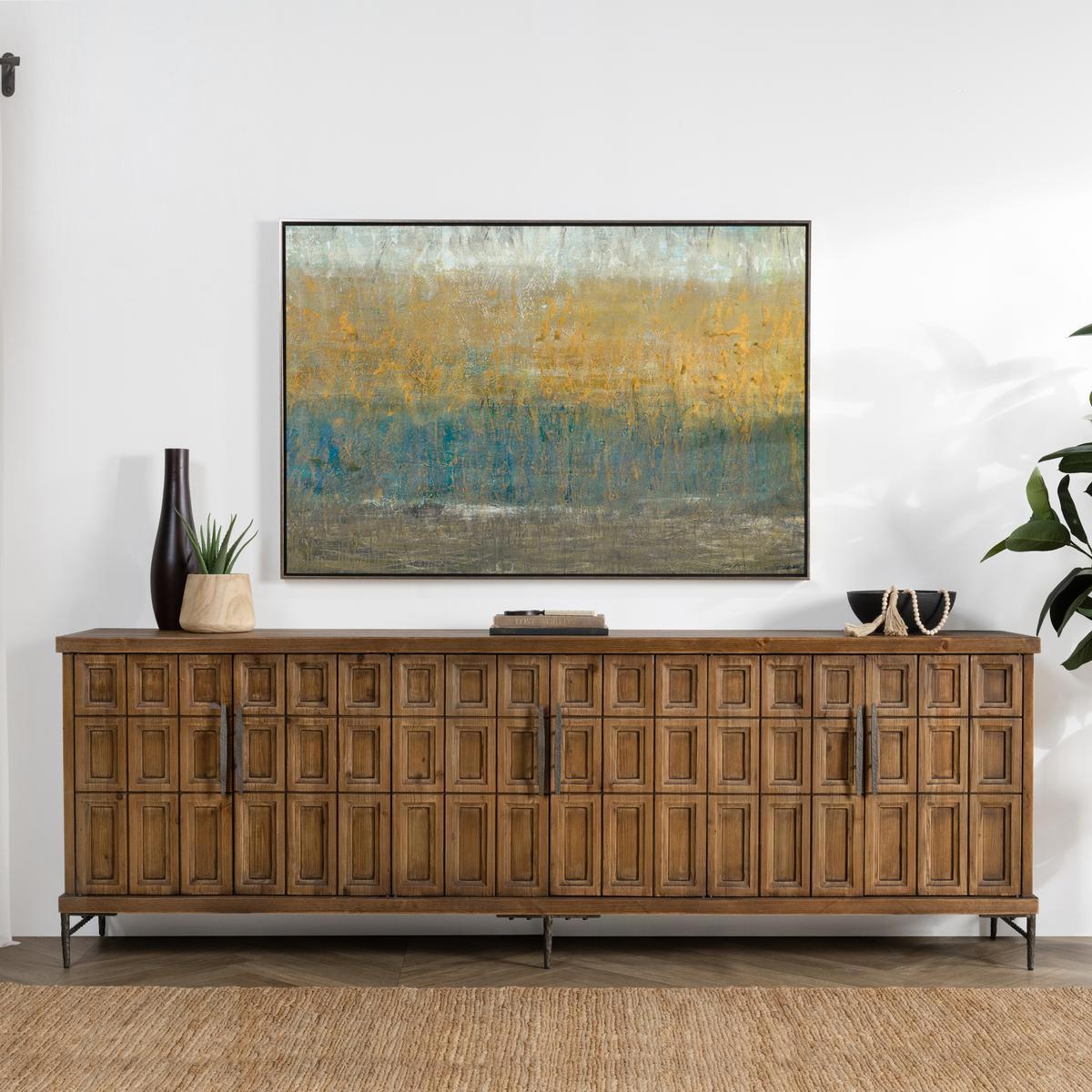 Willmark - 6 Door Iron Leg Sideboard