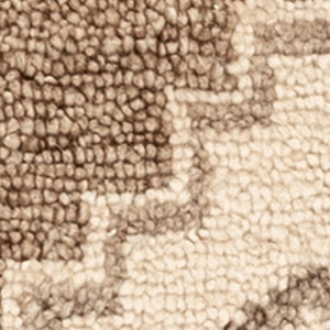 Hand-knotted Luxor area rug by Classic Home with intricate patterns in neutral tones, perfect for adding elegance to any room.
