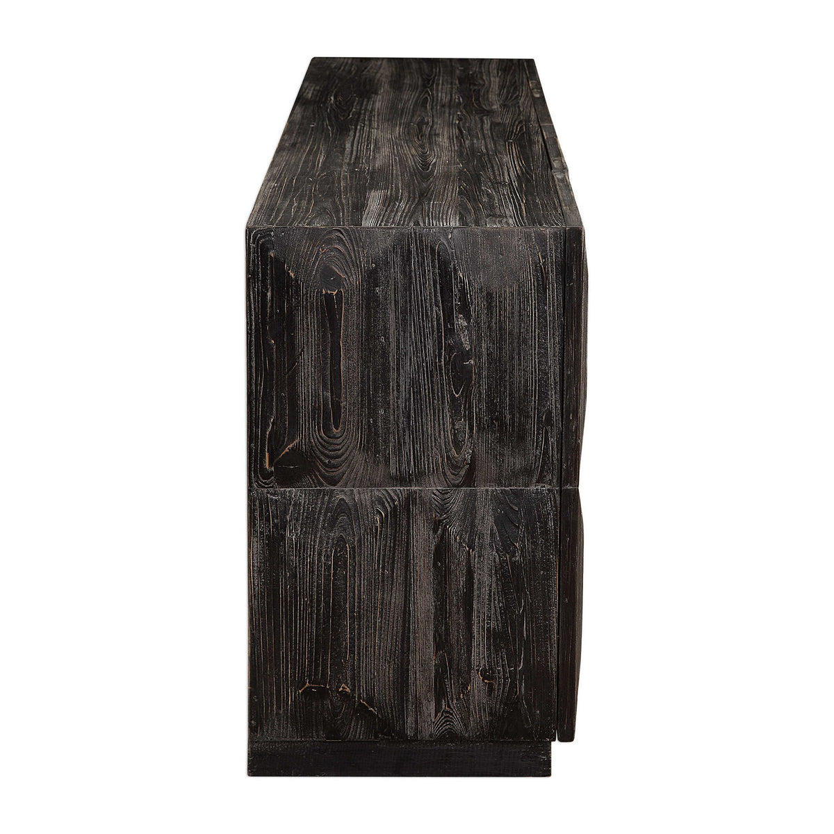 Barlas - Media Console - Black / Woodtone