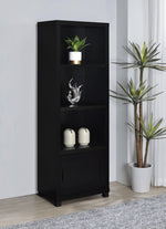 Jupiter 3-shelf Engineered Wood Media Tower Black