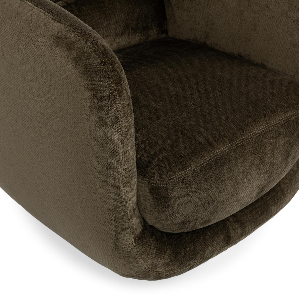 Nico - Upholstered Swivel Chair - Olive Green - R&R Furniture Gallery (Fountain Valley, CA)