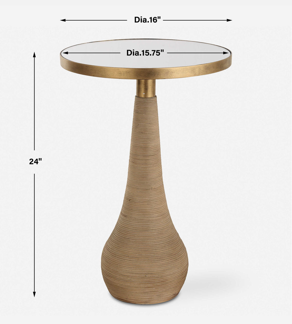 Terra - Brass Accent Table