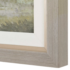 Restful Vista-Awe - Landscape Art - Black / Blue / Brown / Gold / Gray / Green / Woodtone