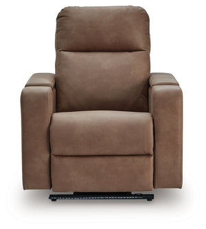 Lorrenton - Glider Power Recliner With Audio System - Caramel - R&R Furniture Gallery (Fountain Valley, CA)