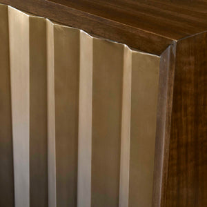Ombre Luster - Console Table - Brass / Bronze / Woodtone