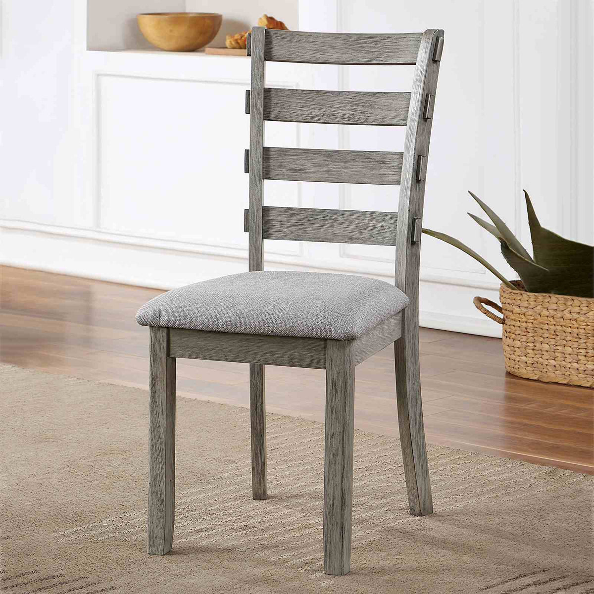 Laquila - Side Chair (2/CTN), Gray