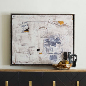 Boom Town - Framed Canvas - Black / Brown / White