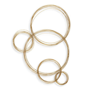 Golden Bubbles - Metal Wall Decor