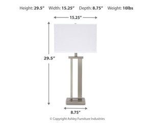 Aniela - Metal Table Lamp Set - R&R Furniture Gallery (Fountain Valley, CA)