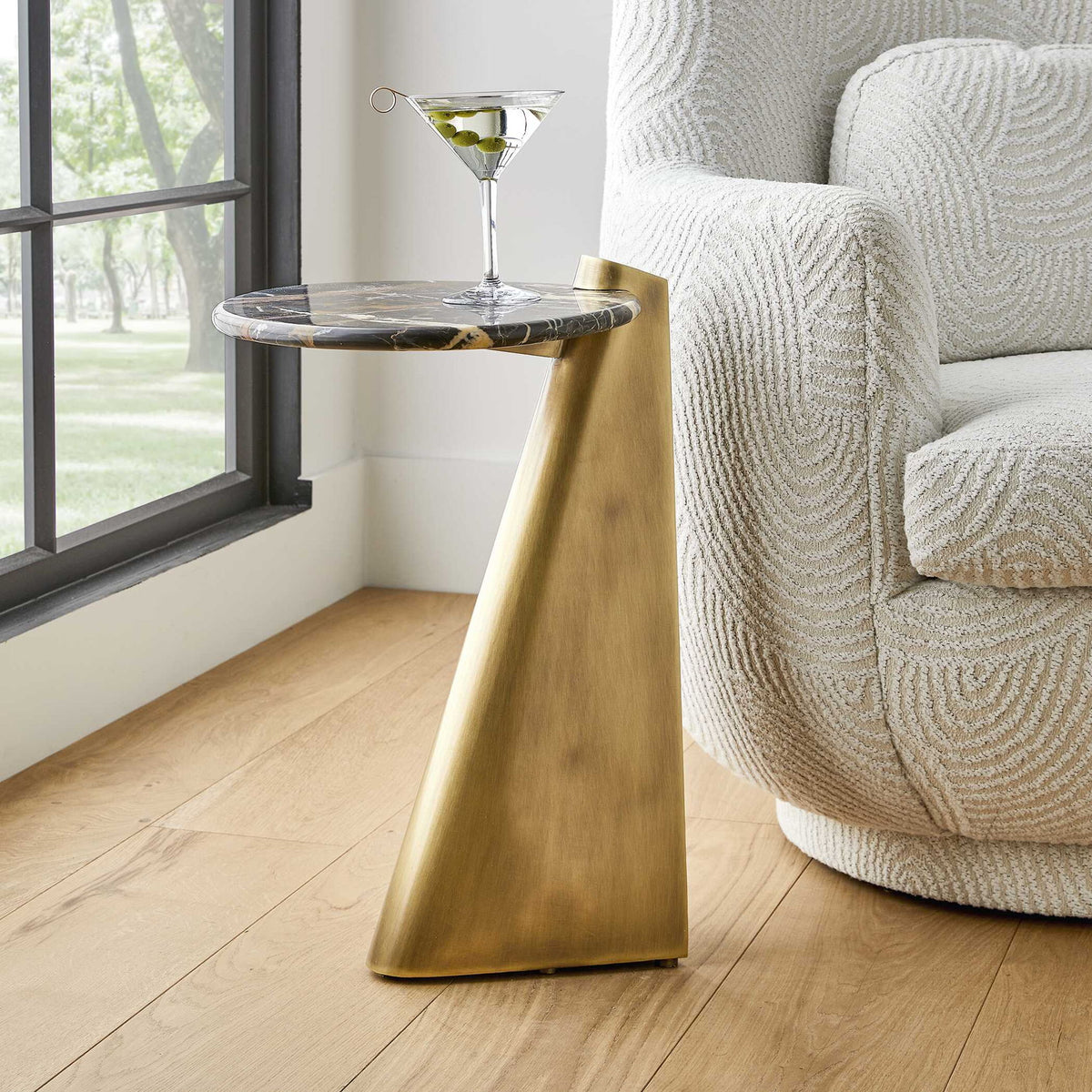 Strum - Marble Accent Table