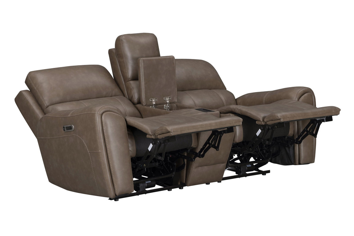 Hancock - Zero Gravity Power Reclining Console Loveseat P3