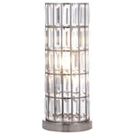 Emilian - Table Lamp With Crystal Shade - Black