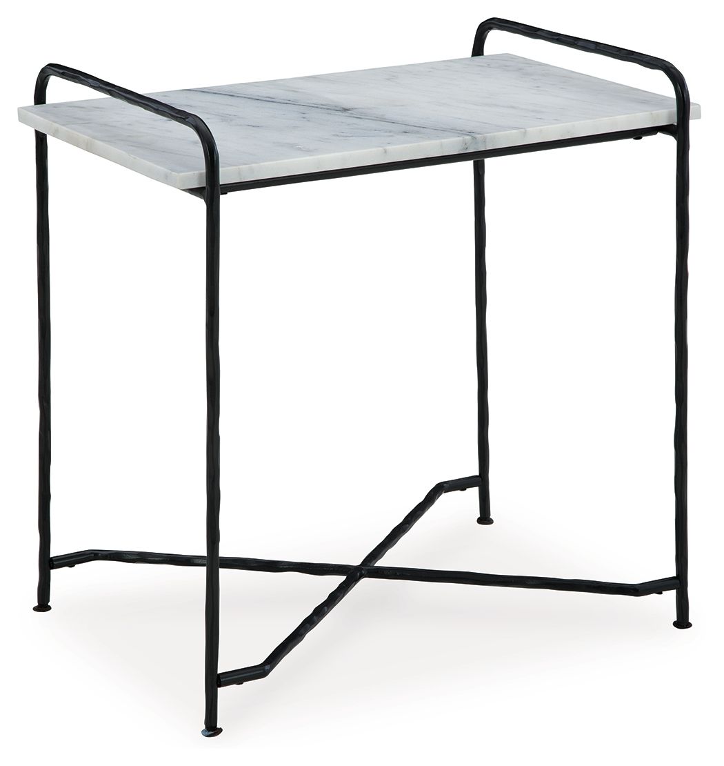 Ashber - Accent Table - White / Black - R&R Furniture Gallery (Fountain Valley, CA)