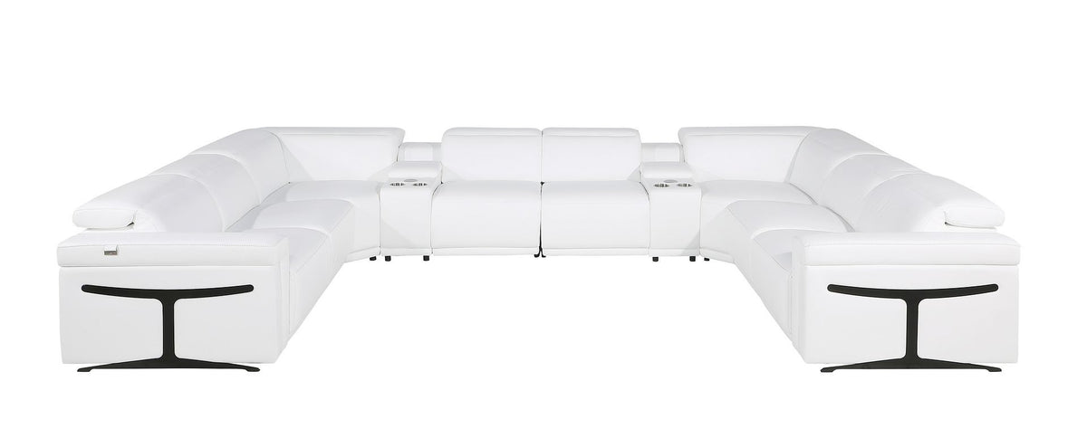 1126 - 10-Piece U-Shaped Sectional Sofa In With 4 Power Recliners & Power Headrests