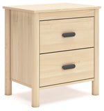 Cabinella - Two Drawer Night Stand - Tan - R&R Furniture Gallery (Fountain Valley, CA)
