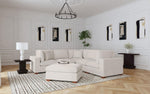 Lakeview 6-piece Upholstered Modular Sectional Sofa Ivory