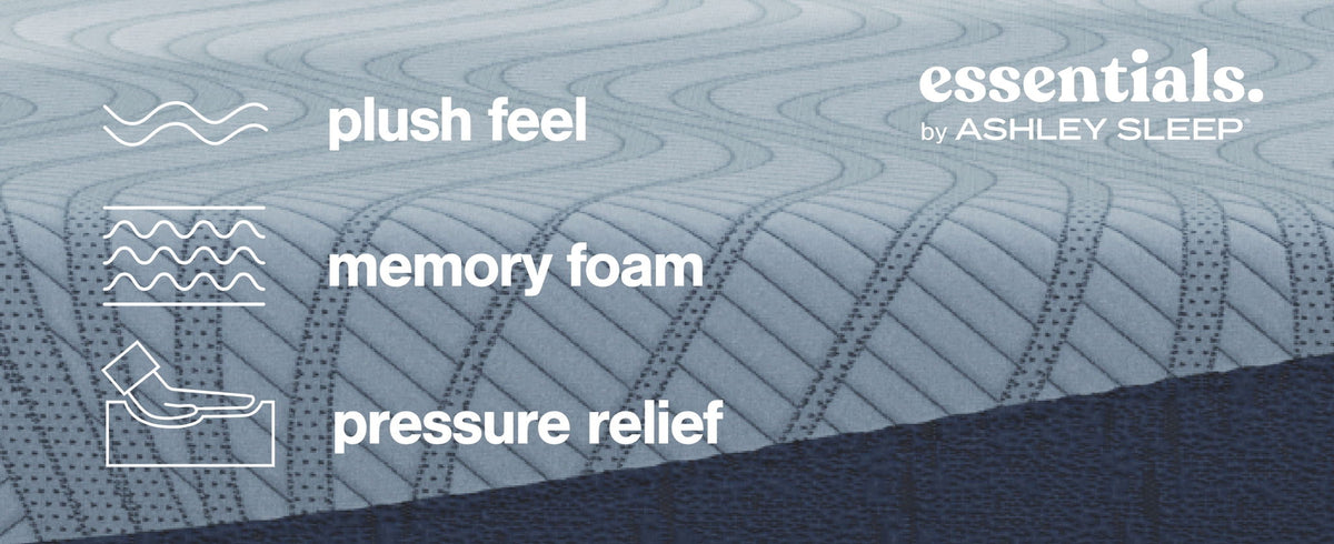 Sierra Sleep Peak 2.0 12-inch memory foam mattress with plush top surface and supportive foam layers, shown on a bed frame.