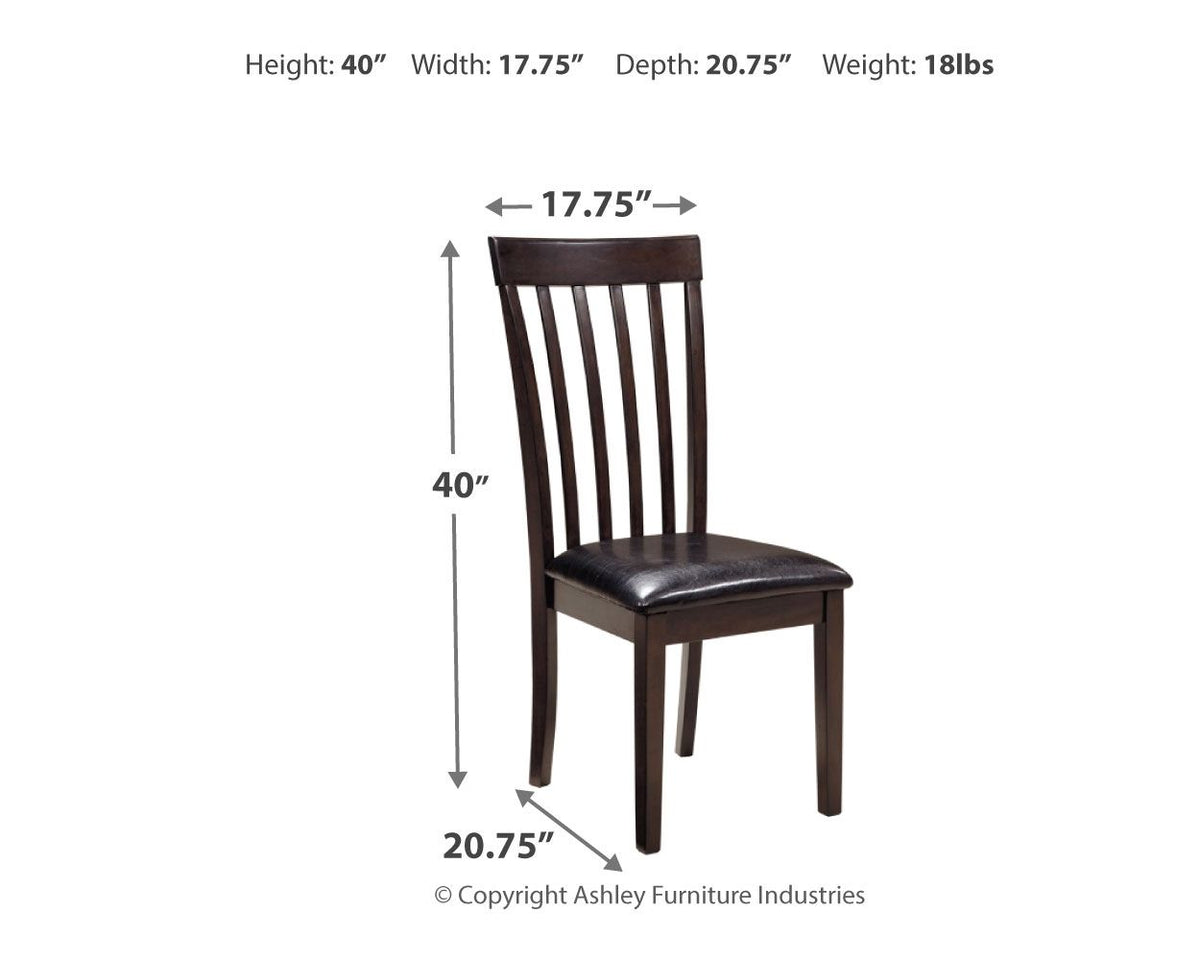 Hammis - Dining UPH Side Chair (Set of 2) - Dark Brown - R&R Furniture Gallery (Fountain Valley, CA)