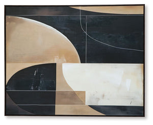 Ewanford - Wall Art - Black / Brown / Tan - R&R Furniture Gallery (Fountain Valley, CA)