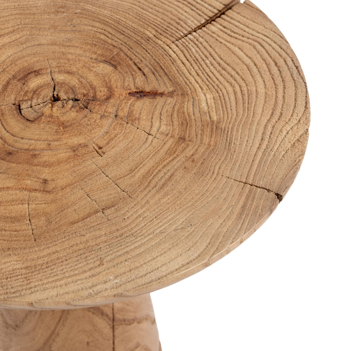 Classic Home Alina accent table with Heartwood Natural finish, showcasing smooth wooden surface and modern design.