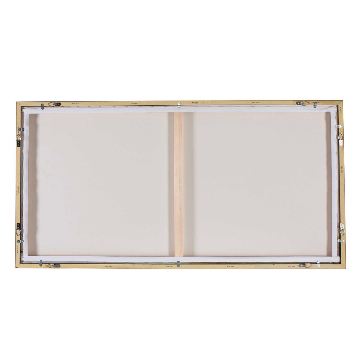 Hazy Lake - Framed Landscape Art - Gold / Gray / Green / Light Blue