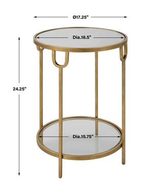 Side Table - Antique Gold