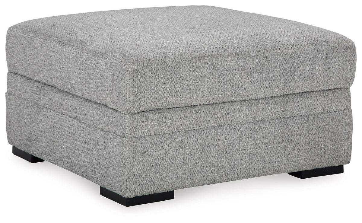 Casselbury - Ottoman With Storage - Cement - R&R Furniture Gallery (Fountain Valley, CA)