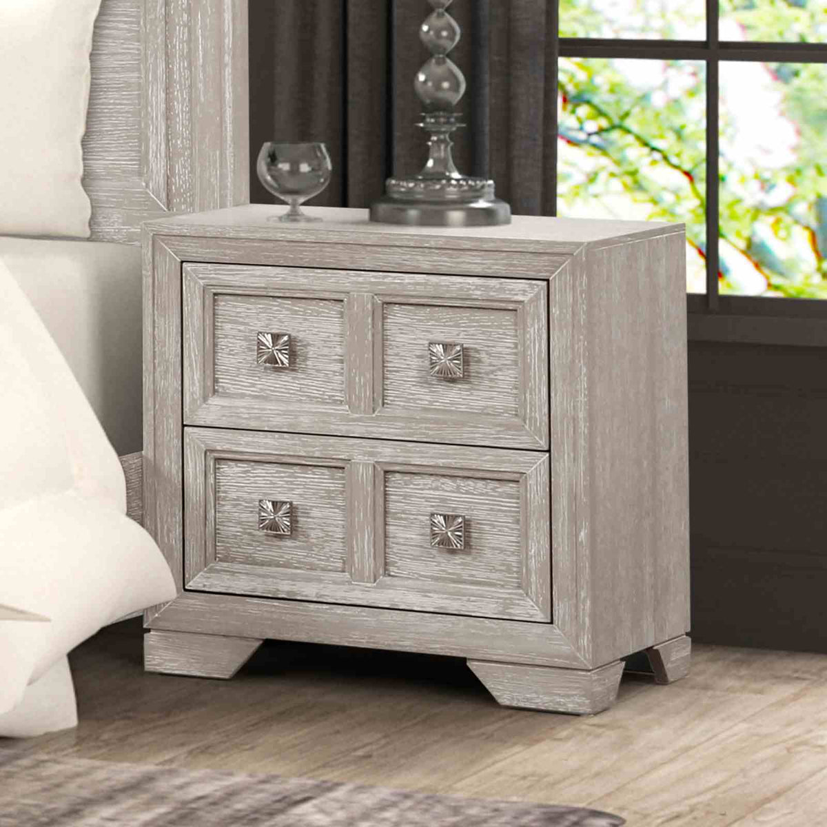 Nightstand, Light Gray - FM7368GY-N