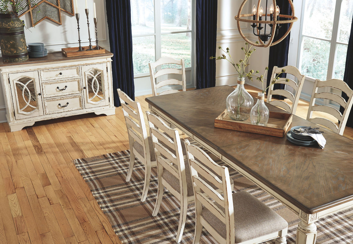 Realyn - Rectangular Dining Room Extension Table - Chipped White - R&R Furniture Gallery (Fountain Valley, CA)