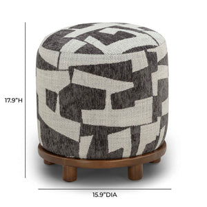 Bisou - Jacquard Ottoman