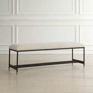 Halston - Upholstered Bench - White