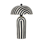 Maiori - Striped Papier Mache Table Lamp - R&R Furniture Gallery (Fountain Valley, CA)