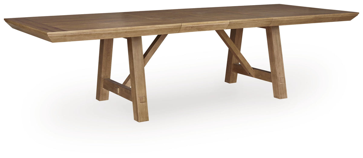 Ridgester - Rectangular Dining Room Extension Table - Light Brown - R&R Furniture Gallery (Fountain Valley, CA)