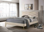 Vivar - E.King Bed, Beige